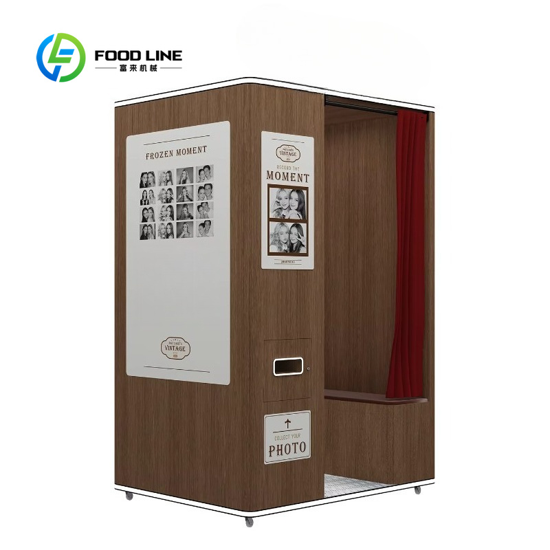 Commercial Photo Printing Kiosk - customized vintage selfie photo booth kiosk