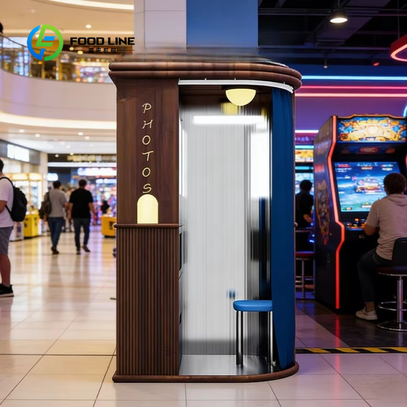 Commercial Photo Printing Kiosk - custom enclosed photo booth nordic vintage