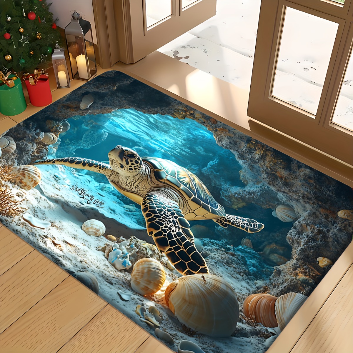 Sea Turtle Rug Velvet Flannel  - Commercial Printing And Design recension och pris