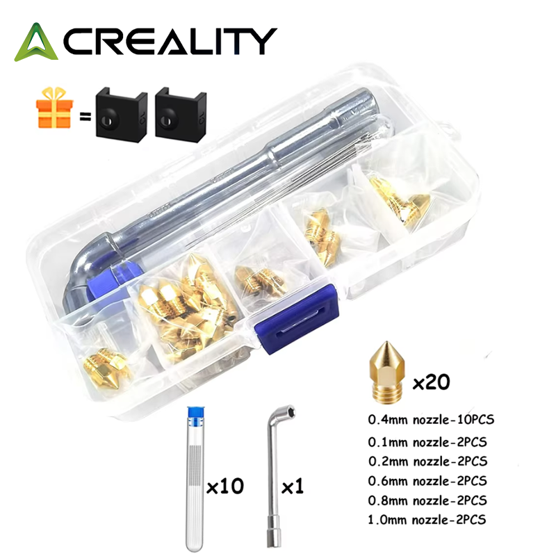 CREALITY 20 Pcs MK8 Brass Nozz - Creality Printer Ender 3 recension och pris
