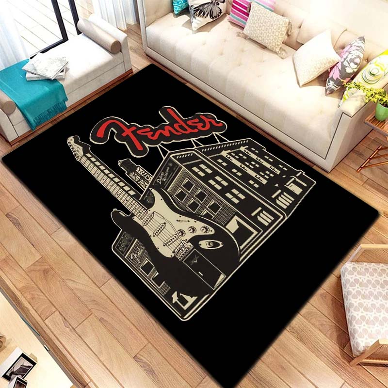 Vintage Rock Music Print Rug E - Commercial Printing And Design recension och pris