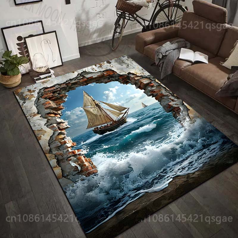 1PC Sailing ship through broke - Commercial Wall Printing Machine recension och pris