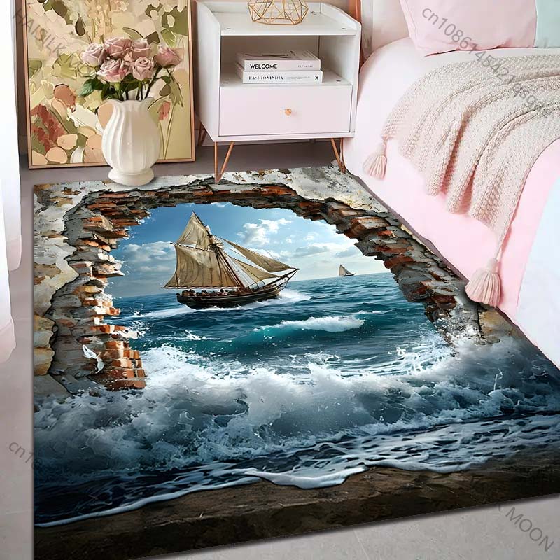 1PC Sailing ship through broke - Commercial Wall Printing Machine recension och pris