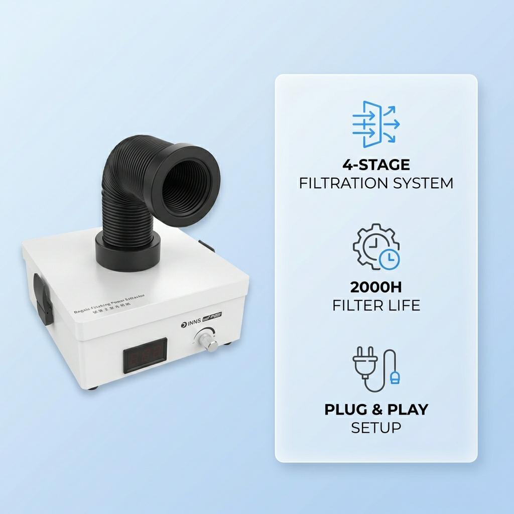 Fume Smoke Extractor Filter Pu - Dtf Powder Shaker recension och pris