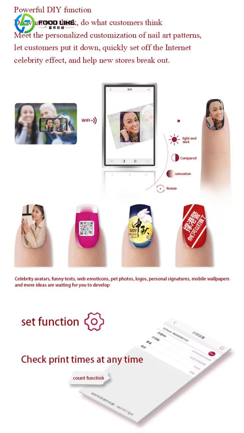 Customized All-in-One 3D Digit - Commercial Nail Printing Machine recension och pris