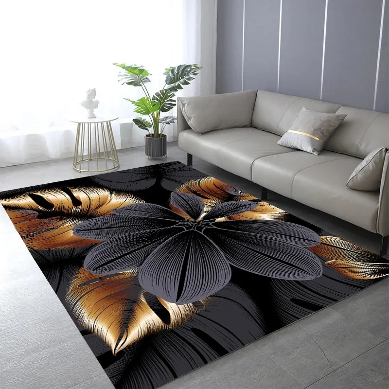 Abstract Black Golden Plant Le - Commercial Printing And Design recension och pris
