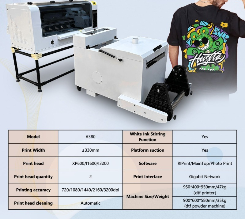 30cm A3 DTF Printer Dual XP600 - Dtf Powder Shaker recension och pris