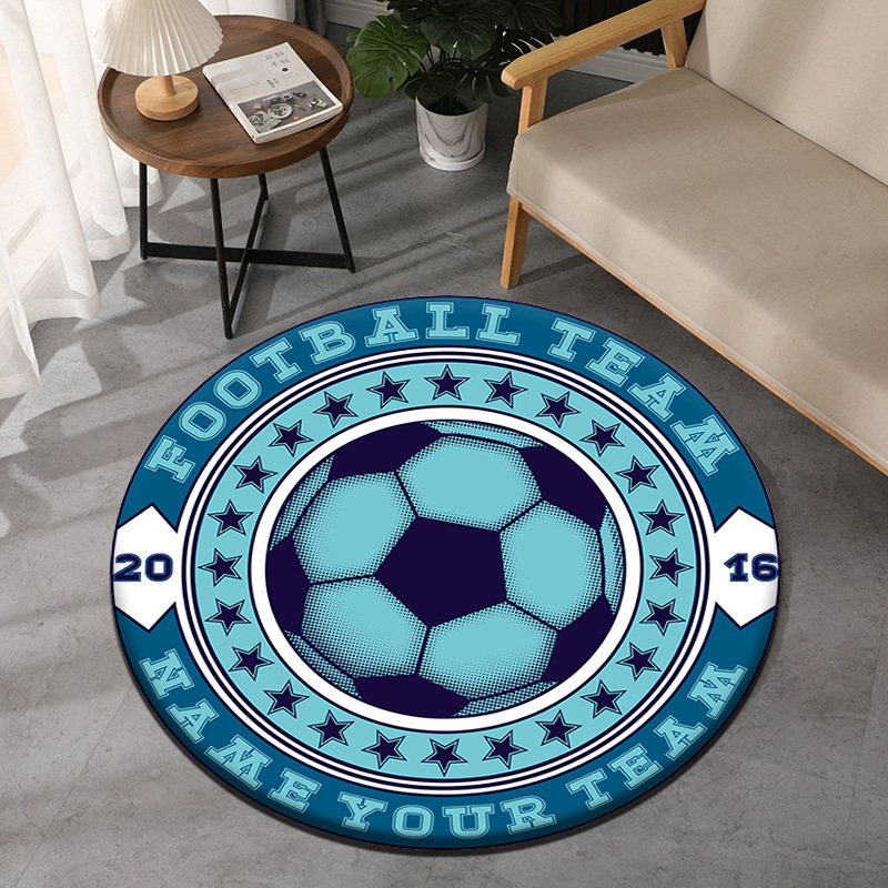 Soccer Theme Round Carpet Spor - Commercial Printing & Packaging Pvt Ltd Photos recension och pris