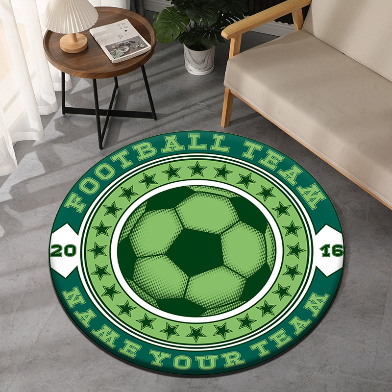 Soccer Theme Round Carpet Spor - Commercial Printing & Packaging Pvt Ltd Photos recension och pris
